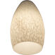 Inari Silk Glass 5 inch Pendant Glass Shade in White Stone