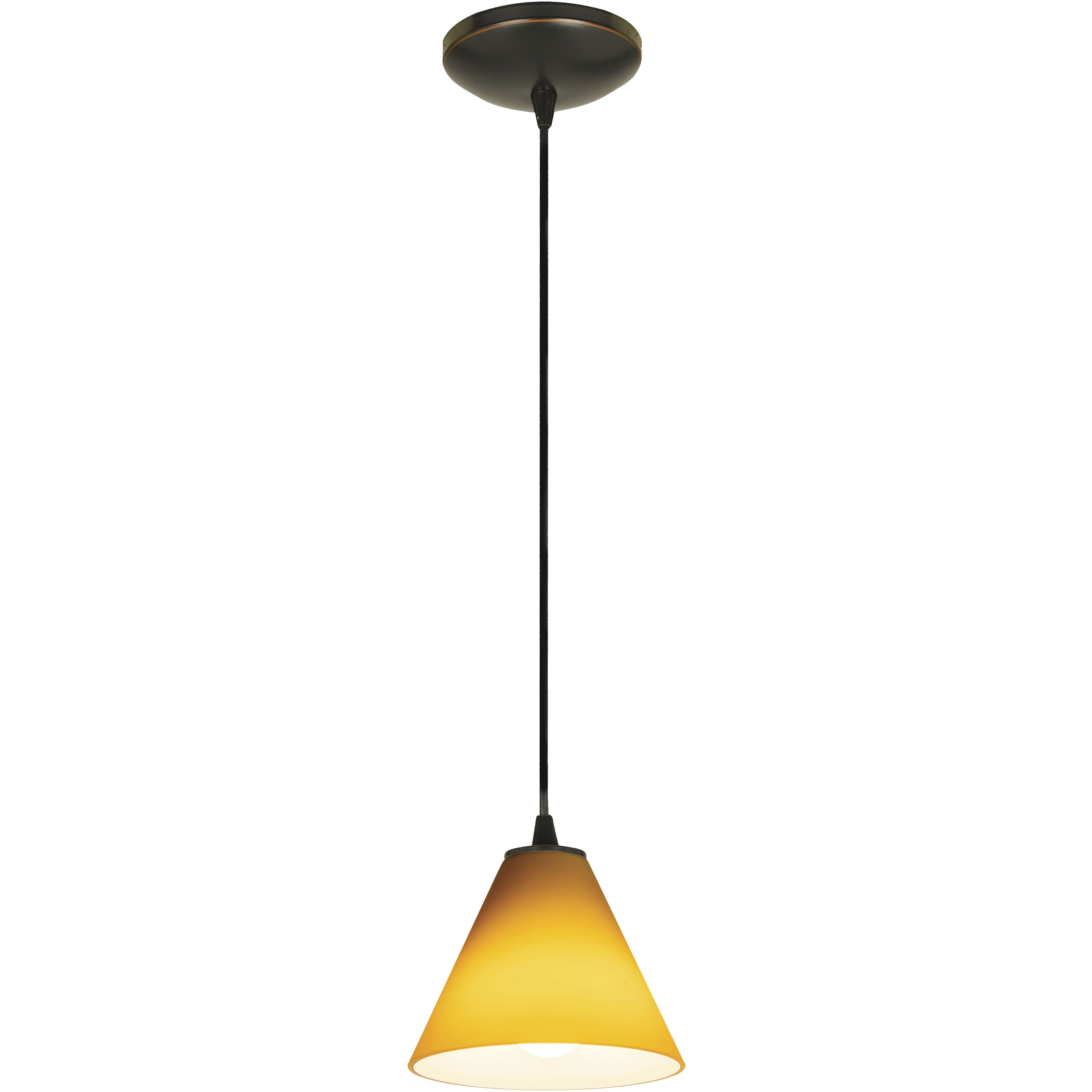 Martini 1 Light 7.25 inch Oil Rubbed Bronze Pendant Ceiling Light in Amber