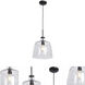 Simplicite LED 11 inch Black Pendant Ceiling Light
