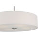 Mid Town LED 24 inch Brushed Steel Pendant / Semi-Flush Ceiling Light