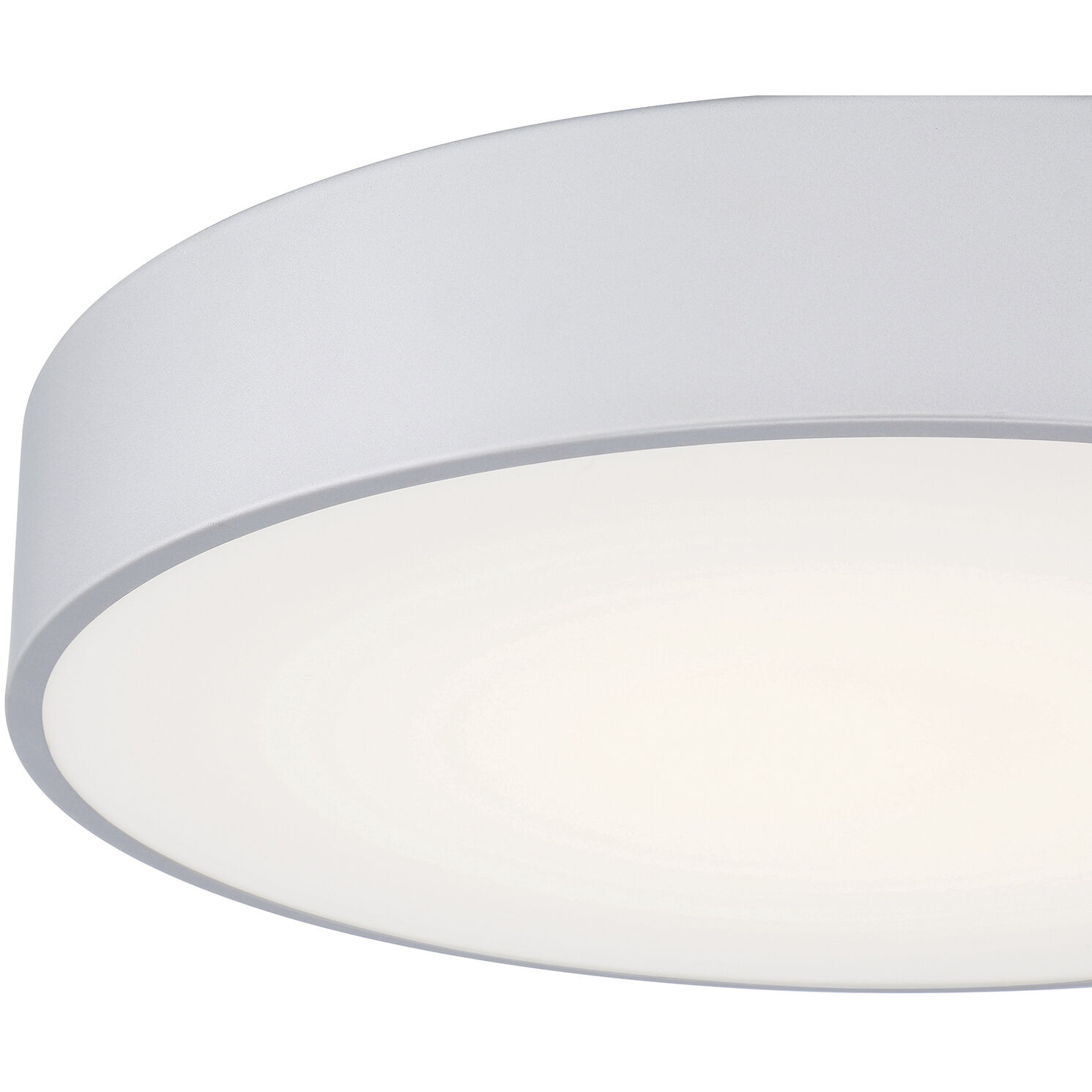 Como LED 17.75 inch Satin and White Flush Mount Ceiling Light