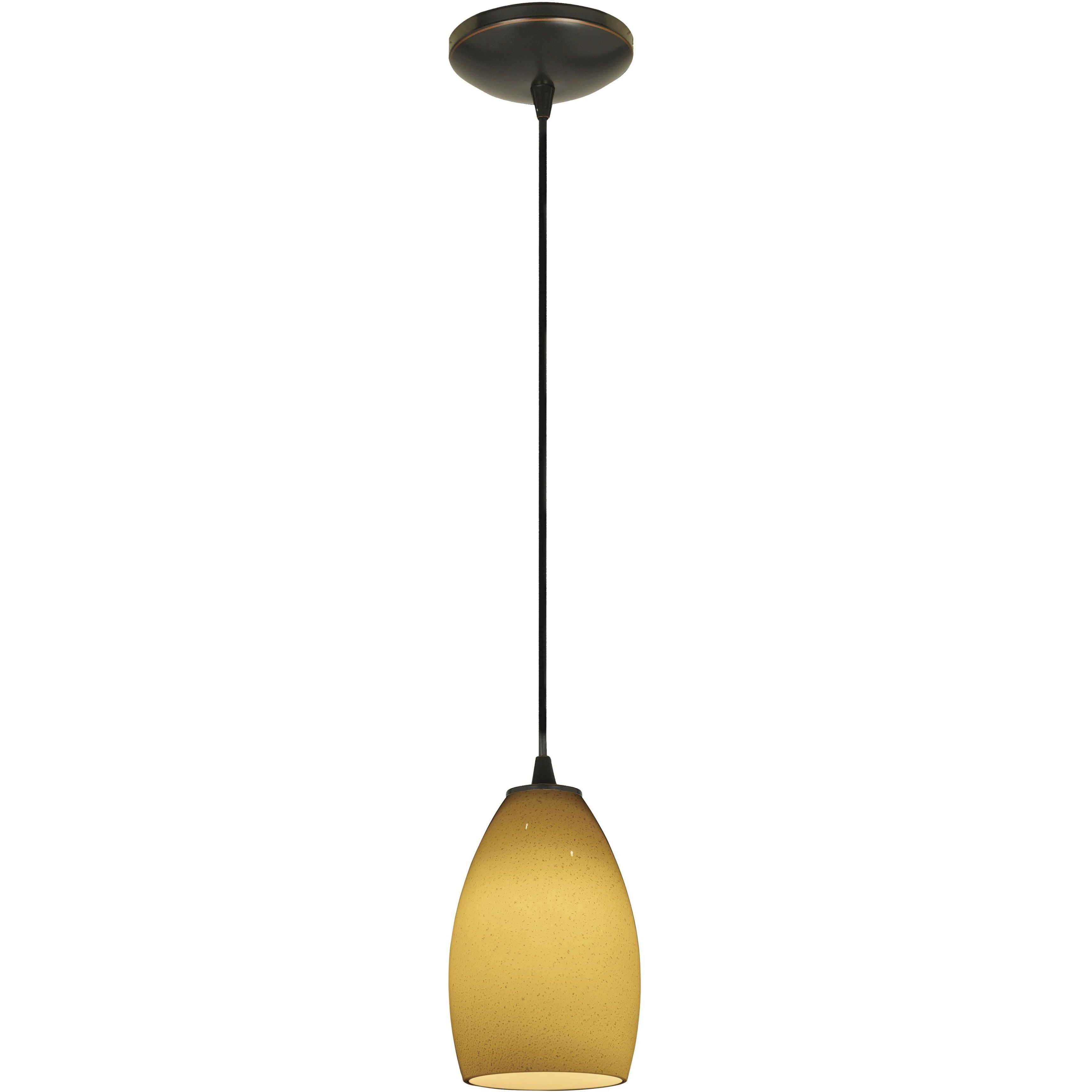 Champagne 1 Light 5 inch Oil Rubbed Bronze Pendant Ceiling Light in Maya