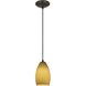 Champagne 1 Light 5 inch Oil Rubbed Bronze Pendant Ceiling Light in Maya