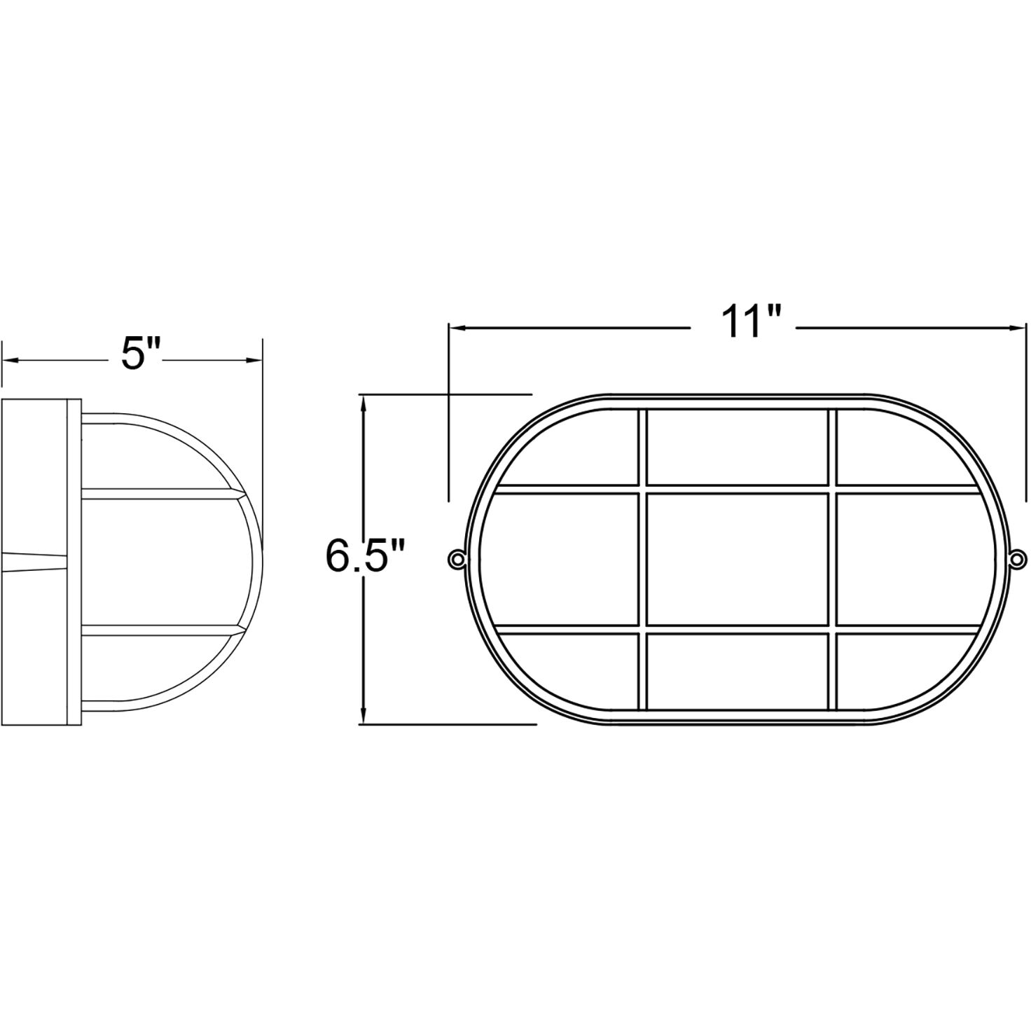Nauticus LED 6.5 inch Black Outdoor Wall Sconce