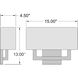 Mid Town LED 15 inch Brushed Steel Wall Sconce Wall Light