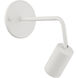Cafe LED 3 inch Matte White Wall Sconce / Flush Mount Wall Light