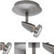 Mirage 1 Light 6 inch Brushed Steel Flush Mount Ceiling Light