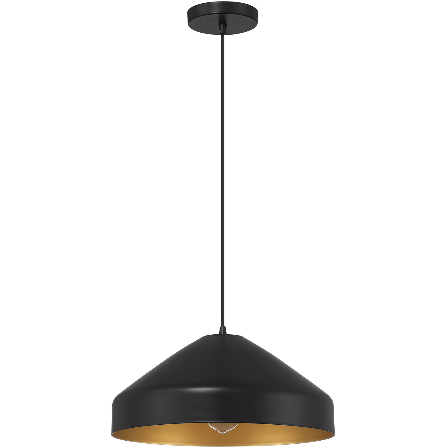 Prism LED 8 inch Matte Black Pendant Ceiling Light