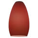 Inari Silk Glass 5 inch Pendant Glass Shade in Plum