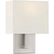 Mid Town LED 8 inch Brushed Steel Wall Sconce Wall Light