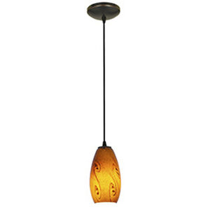 Merlot LED 4 inch Oil Rubbed Bronze Pendant Ceiling Light
