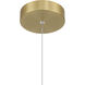 Vega 30 inch Brushed Gold Pendant Ceiling Light