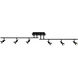 Viper 6 Light 120 Black Track Ceiling Light