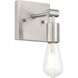 Virgin 1 Light 4.75 inch Brushed Steel Wall Sconce Wall Light