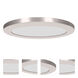 ModPLUS LED 9 inch Chrome Flush Mount Ceiling Light