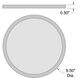Disc LED 9.5 inch Brushed Steel Flush Mount Ceiling Light