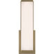 Citi Solo 4.5 inch Antique Brushed Brass Vanity/Bath Bar Wall Light