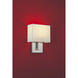 Mid Town LED 8 inch Brushed Steel Wall Sconce Wall Light