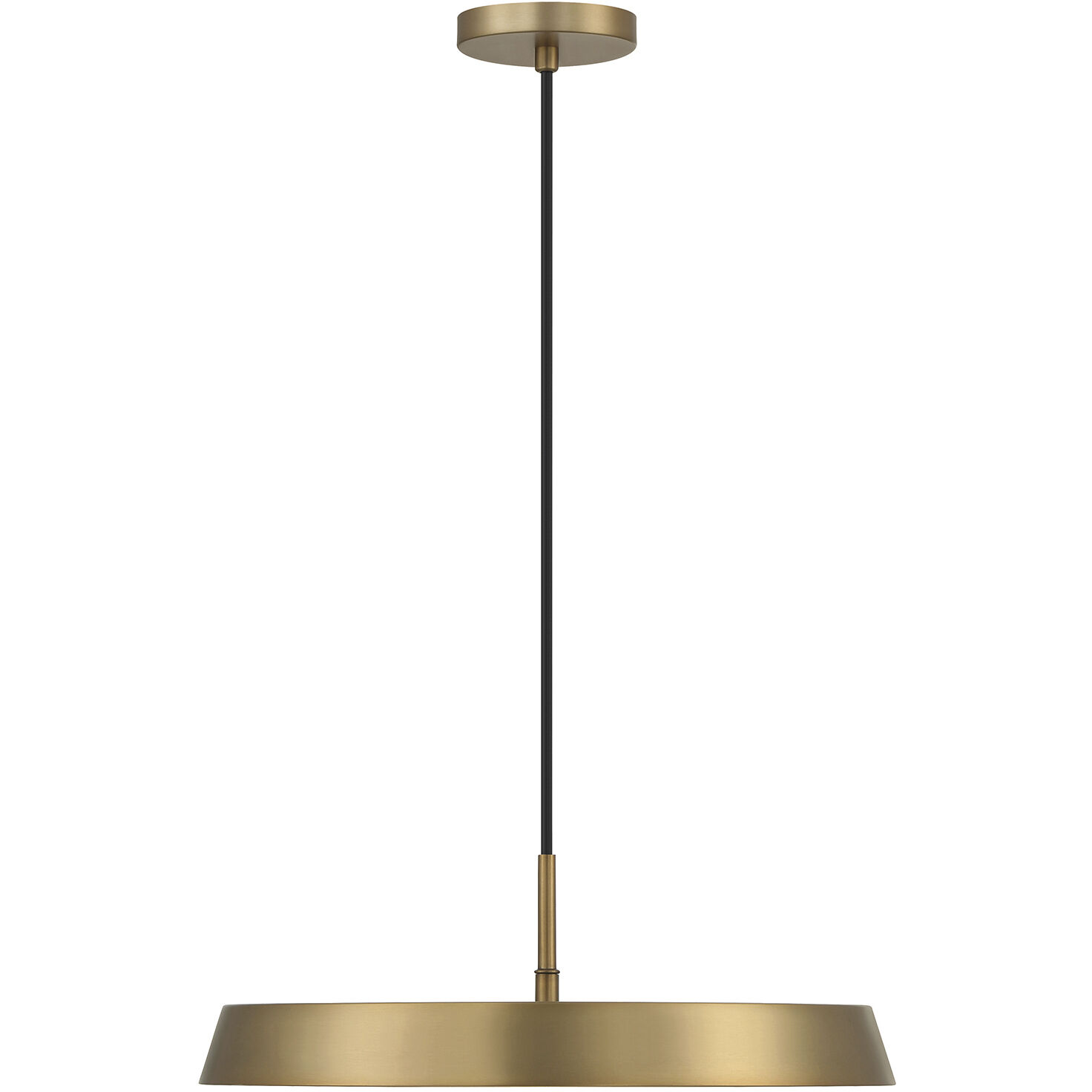 Tallinn LED 18 inch Brushed Gold and White Pendant Ceiling Light