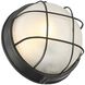 Nauticus Round Dual Mount 10 inch Black Outdoor Wall Sconce