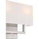 Mid Town LED 15 inch Brushed Steel Wall Sconce Wall Light