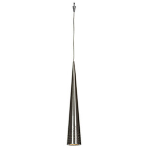 Apollo LED 3 inch Brushed Steel Pendant Ceiling Light