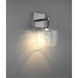 Port Nine LED 9 inch Brushed Steel Wall Sconce Wall Light in Seeded