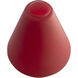 Inari Silk Glass 7 inch Pendant Glass Shade in Red