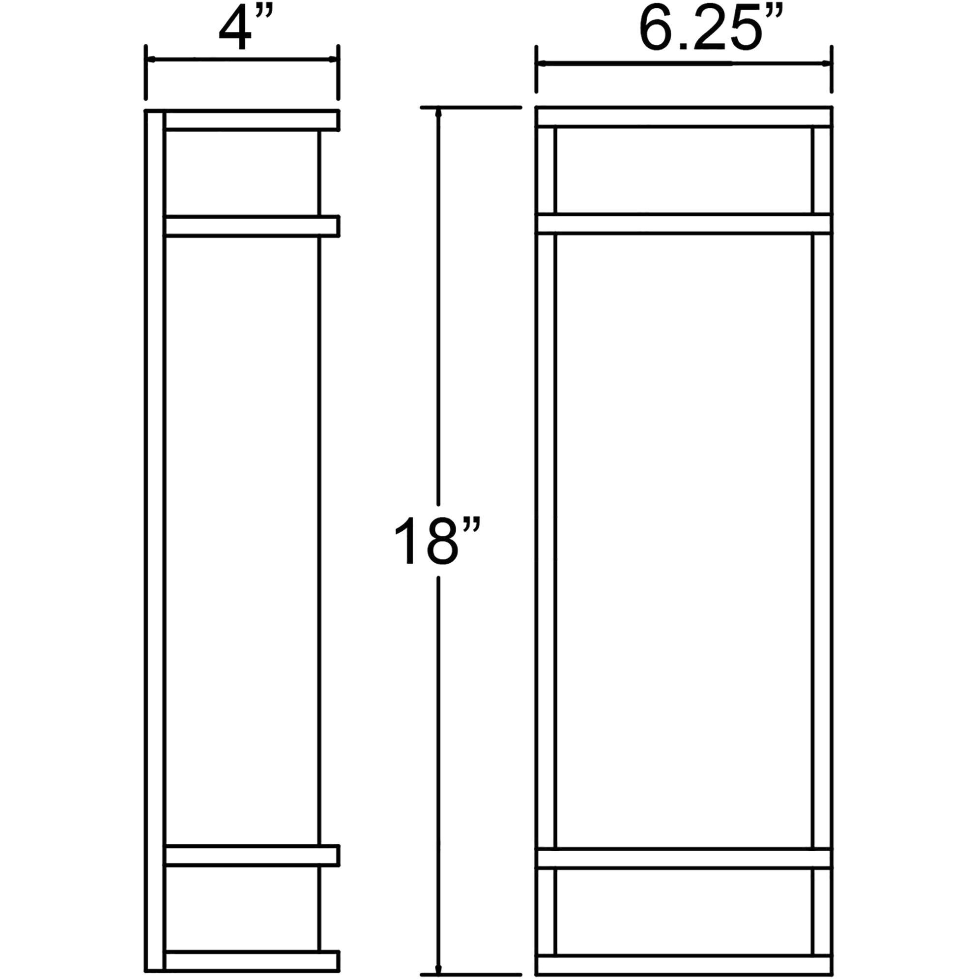 Cove 1 Light 18 inch Satin Outdoor Wall Sconce