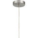 Nash 3 inch Brushed Steel Pendant Ceiling Light
