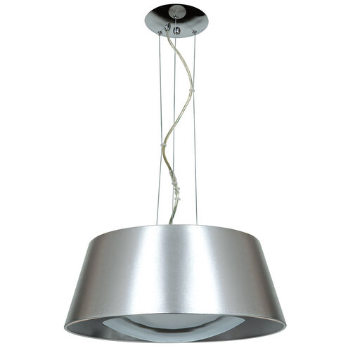 SoHo 3 Light 19 inch Brushed Silver Pendant Ceiling Light in Brushed Steel