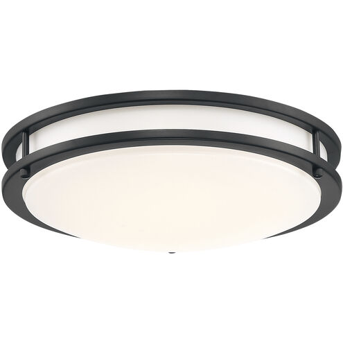 Solero III 1 Light 14 inch Matte Black Flush Mount Ceiling Light