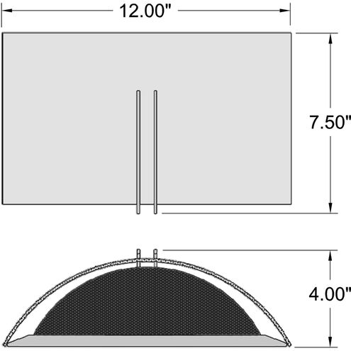 Prong Wall Sconce Wall Light in Brushed Steel