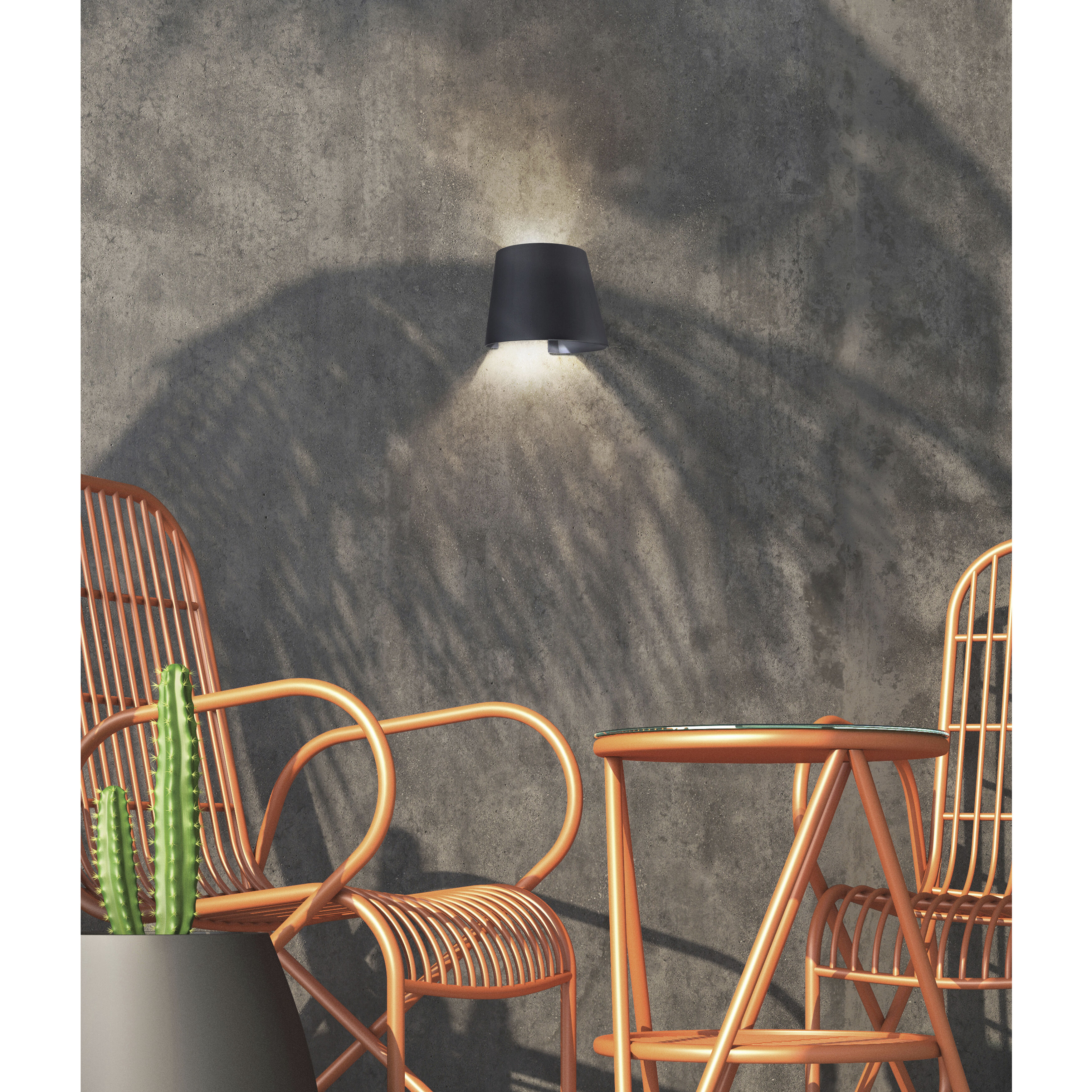 Cone LED 6 inch Bronze Outdoor Wall Sconce