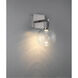 Port Nine LED 8 inch Brushed Steel Wall Sconce Wall Light in Seeded
