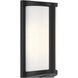 Margate LED 10.25 inch Black and White Outdoor Wall Sconce