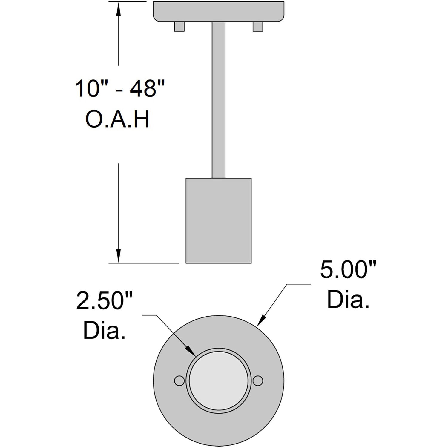 Café Matte Black 5.50 watt LED Spotlight
