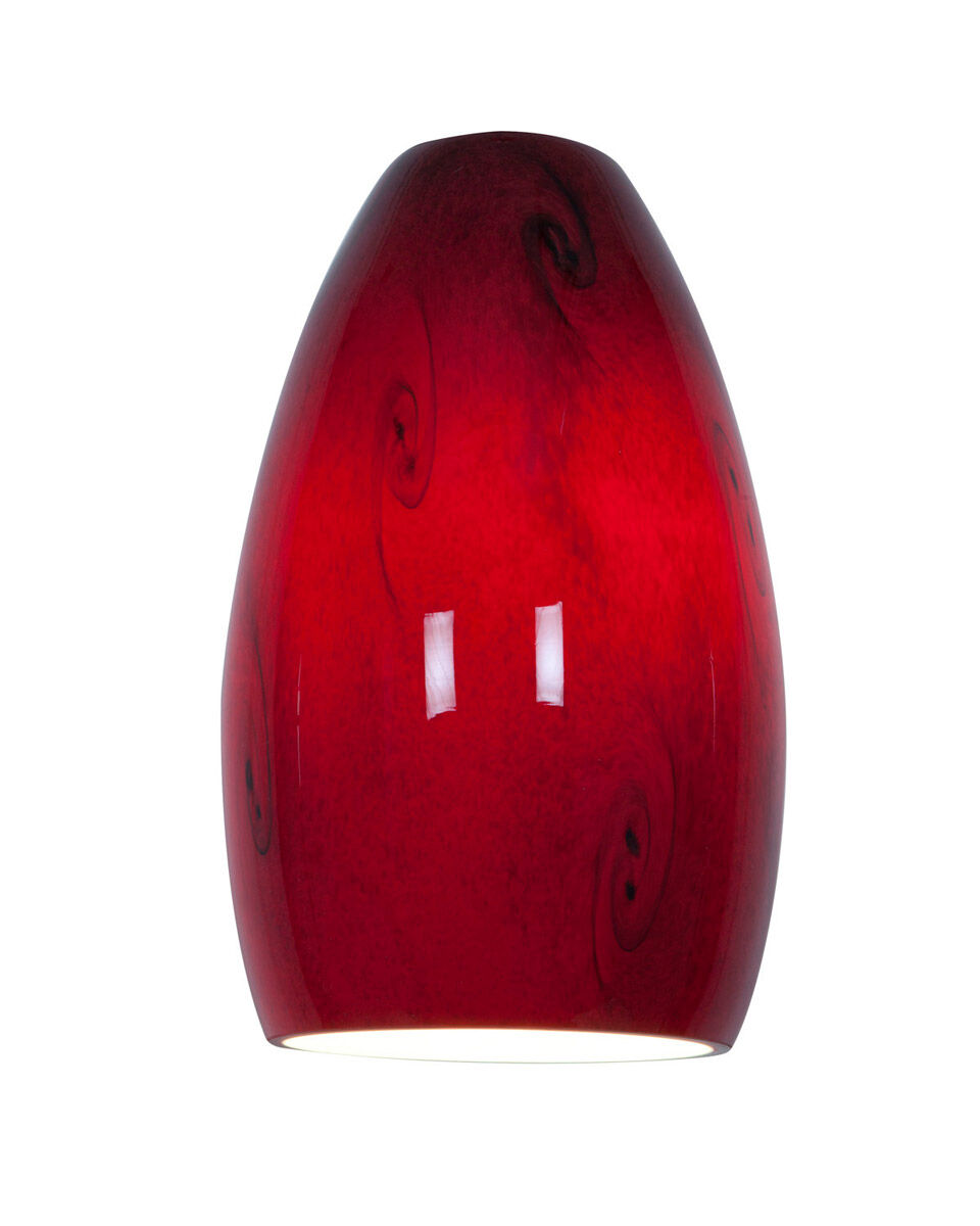 Merlot 5 inch Pendant Ceiling Light in Red