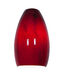 Inari Silk Glass 6 inch Pendant Glass Shade in Red