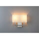 Mid Town LED 15 inch Brushed Steel Wall Sconce Wall Light