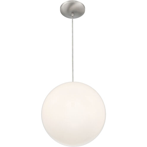 Pearl 16 inch Brushed Steel Pendant Ceiling Light