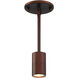 Cafe LED 3 inch Bronze Wall Sconce / Flush Mount Wall Light