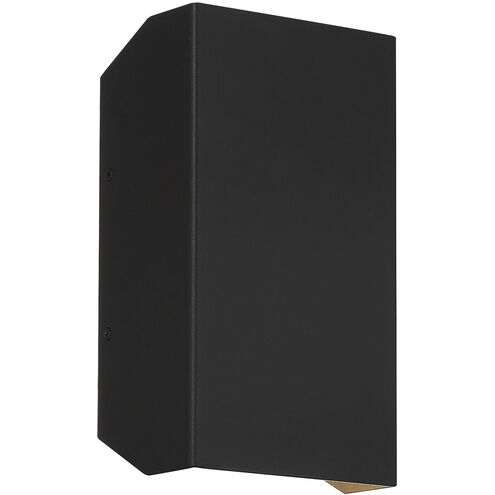 Amora LED 10 inch Black Outdoor Wall Sconce