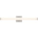 Maxx 30 inch Brushed Steel Vanity/Bath Bar Wall Light