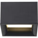 Bloc LED 7 inch Black Flush Mount Ceiling Light