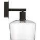Port Nine LED 9 inch Matte Black Wall Sconce Wall Light in Clear