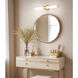 Retreat 1 Light 24 inch Antique Brushed Brass Bath Vanity Wall Light in Opal, Medium