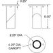 Transformer LED 2.75 inch White Flush Mount Ceiling Light