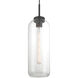Elle 1 Light 5.75 inch Matte Black Pendant Ceiling Light