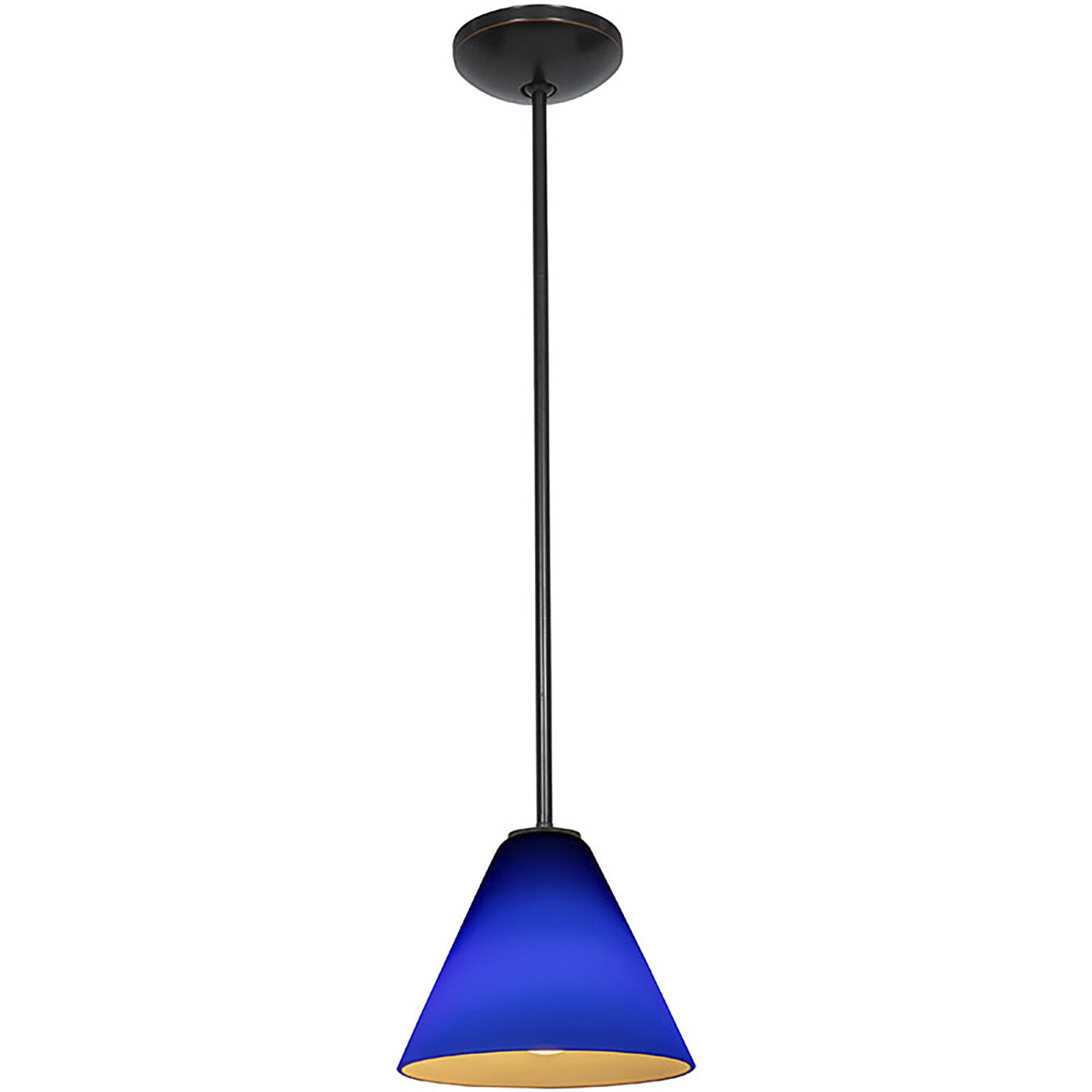 Martini LED 7 inch Oil Rubbed Bronze Pendant Ceiling Light in Cobalt